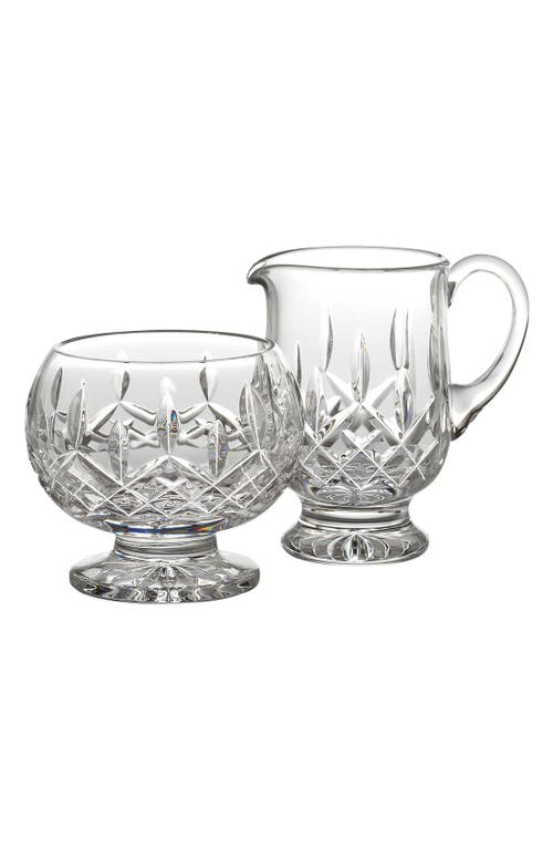 Waterford 'Lismore' Lead Crystal Footed Sugar Bowl & Creamer in Clear at Nordstrom