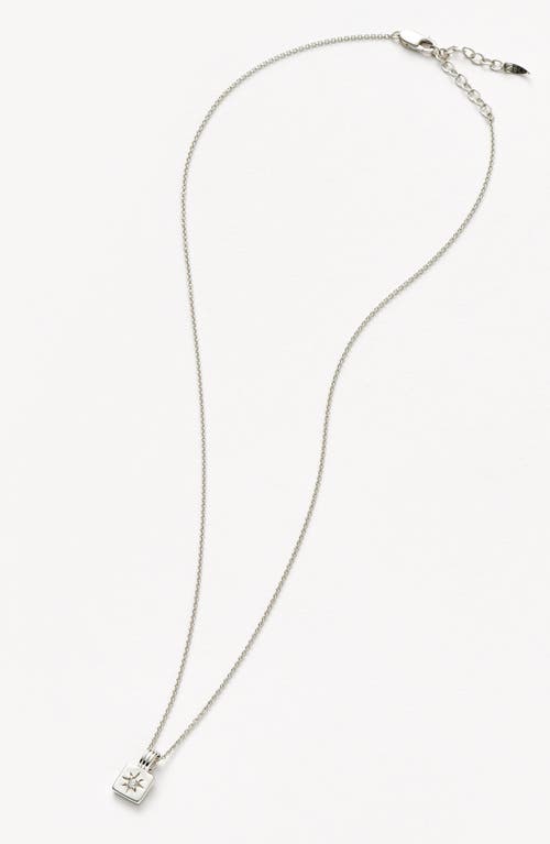 MISSOMA MISSOMA ENGRAVABLE CUBIC ZIRCONIA STAR PENDANT NECKLACE