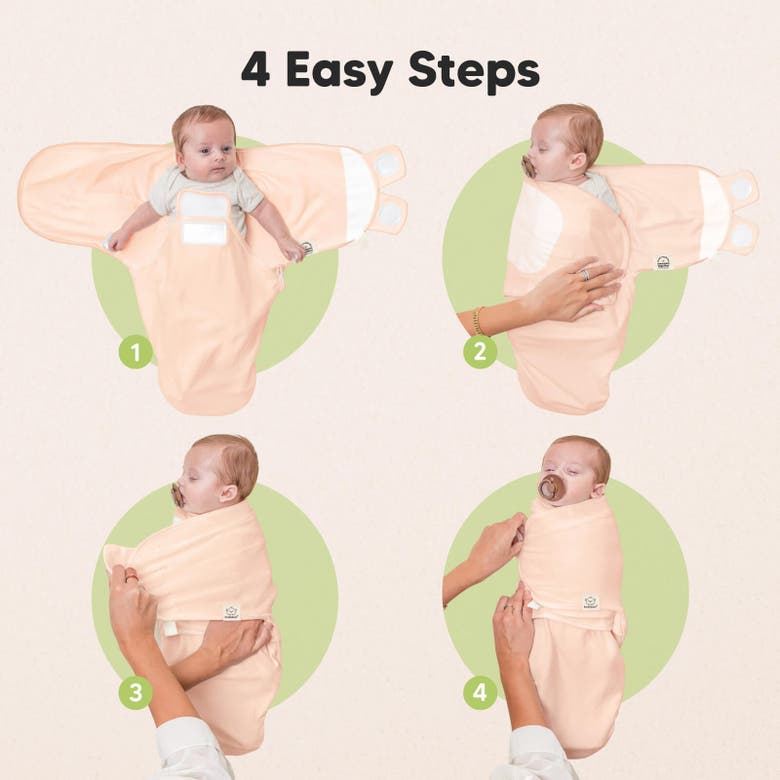 Shop Keababies 3-pack Soothe Zippy Swaddle Wrap In Angelic