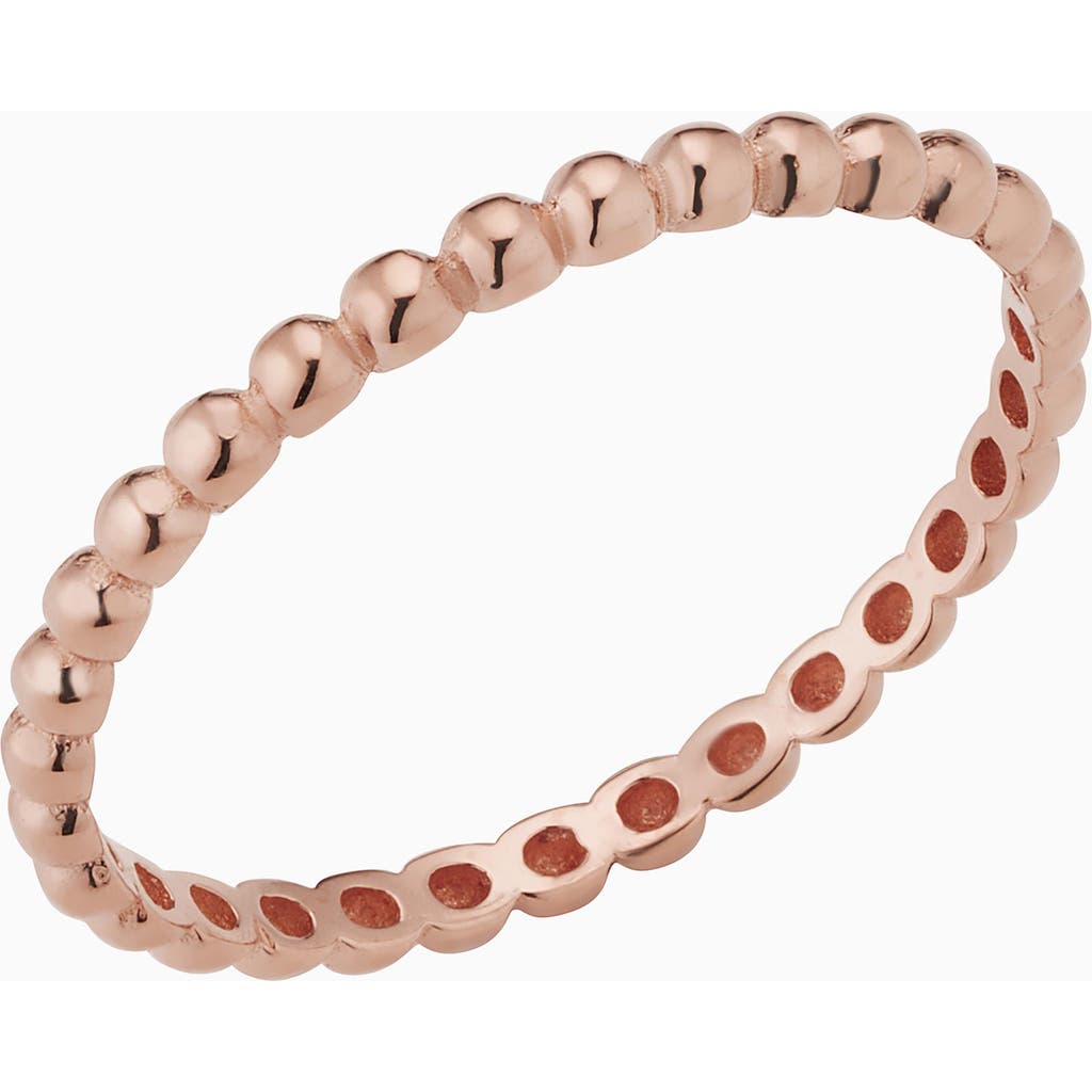 Oradina Women's 14k Rose Gold Have A Ball Stack Ring In Rose Gold