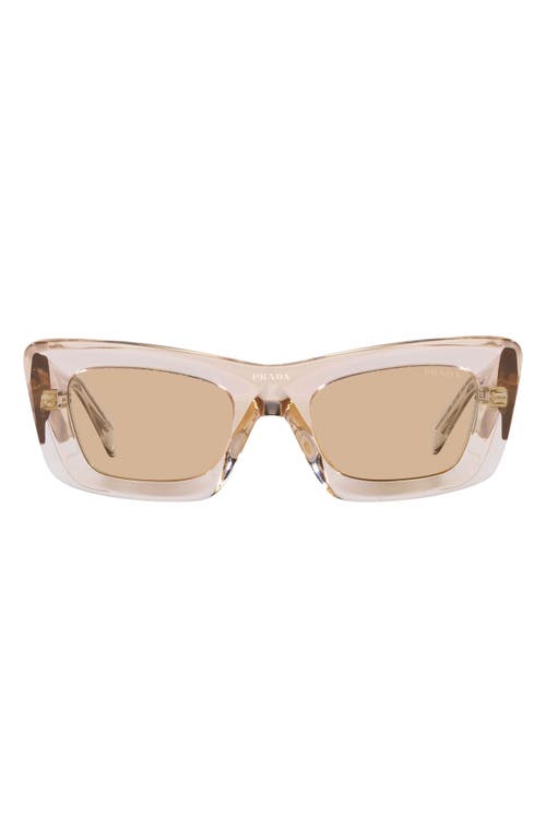 Prada 50mm Square Sunglasses in Lite Brown at Nordstrom