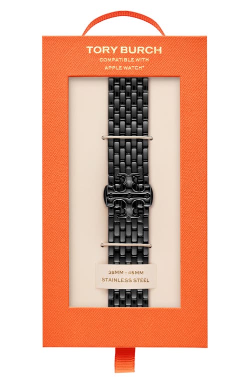 Tory Burch Apple Watch Eleanor Bracelet Strap In Black