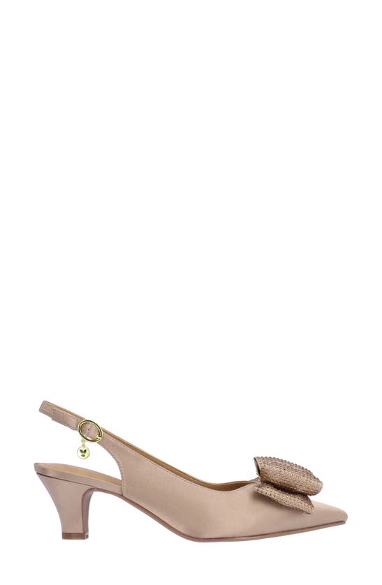 Shop J. Reneé Weslee Slingback Pointed Toe Pump In Beige