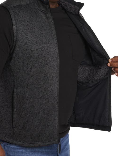 Shop Columbia Sweater Weather Vest In Black Hthr