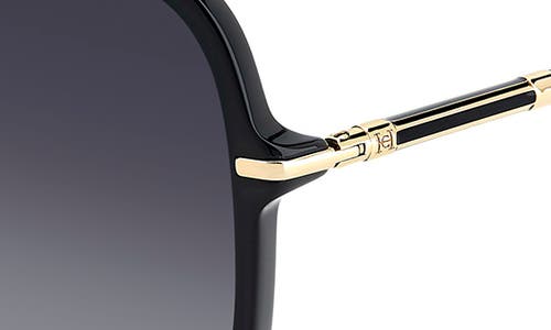 Carolina Herrera Oversize-frame Sunglasses In Black/dark Grey Sf