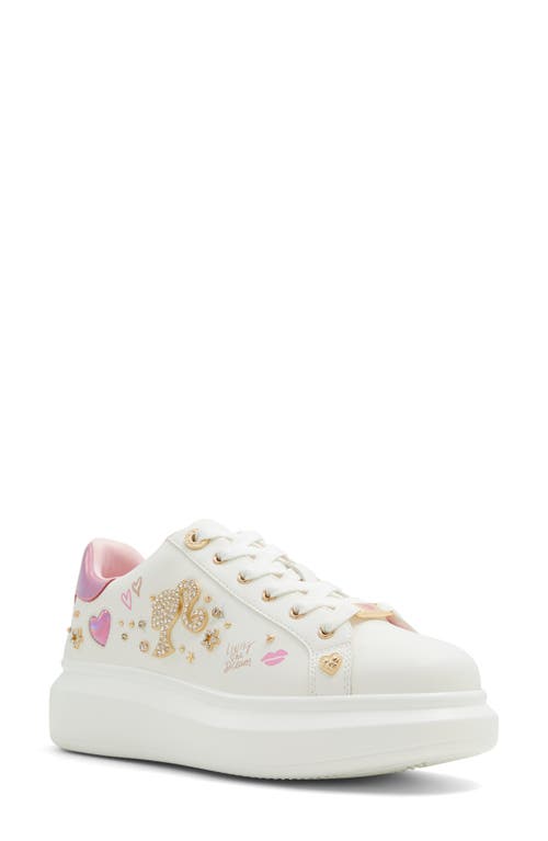 Aldo X Barbie Spec Platform Sneaker In White