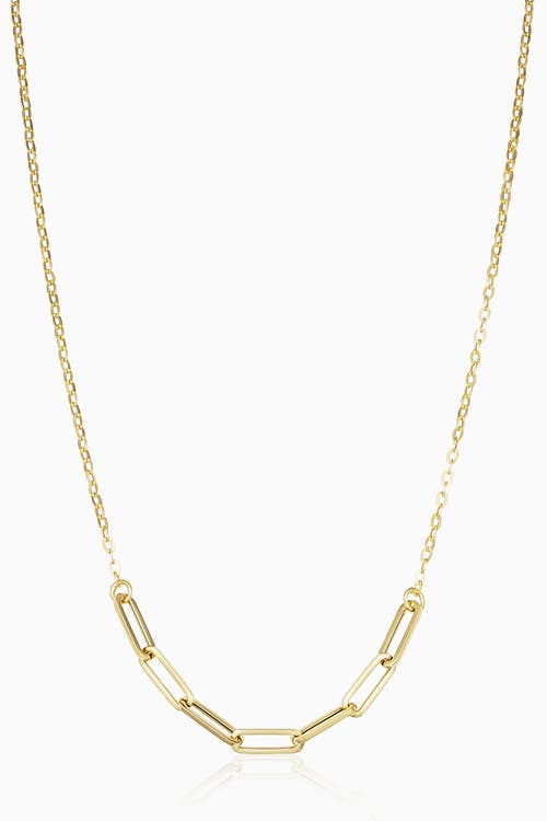 Oradina 14k Yellow Gold Venice Center Cut Necklace In Yellow Gold