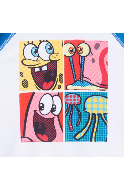 ANDY & EVAN ANDY & EVAN X SPONGEBOB SQUAREPANTS™ TWO-PIECE RASHGUARD SWIMSUIT