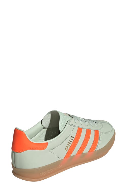 Shop Adidas Originals Adidas Gazelle Indoor Sneaker In Linen/orange/gum