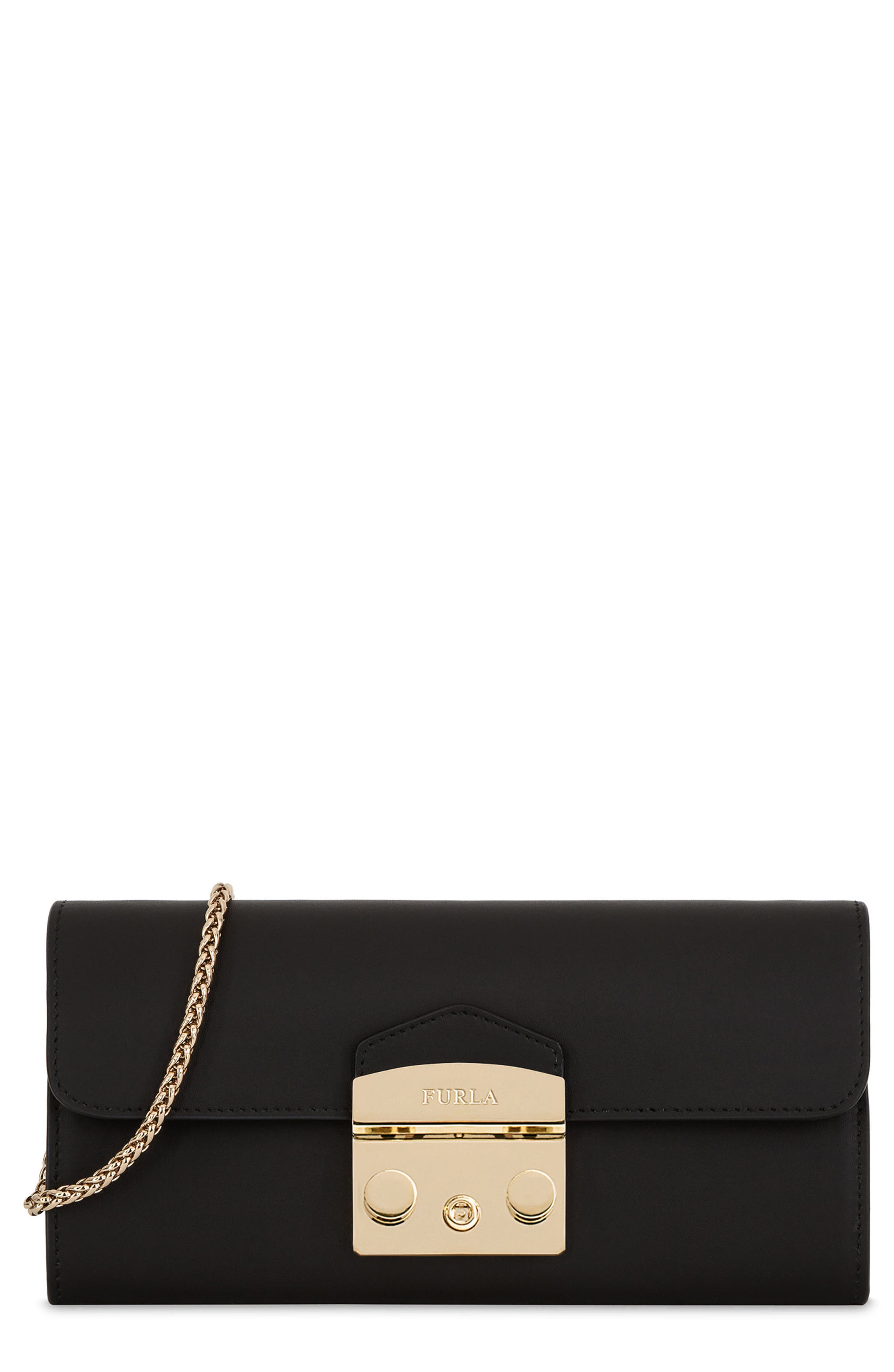 Furla Metropolis Leather Wallet on a Chain Nordstrom
