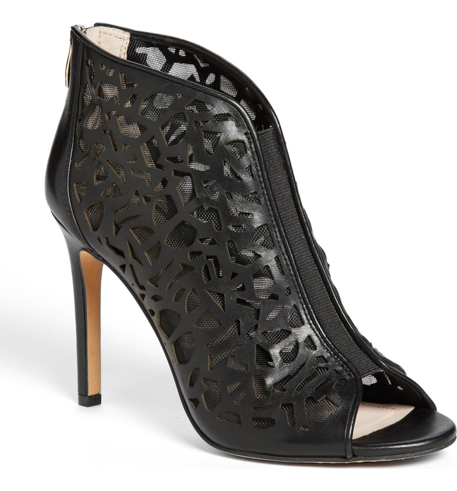 Vince Camuto 'Kalista' Peep Toe Leather Bootie | Nordstrom