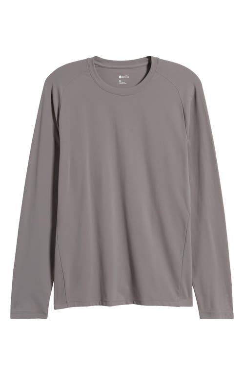 Shop Zella Soleil Upf 50+ Long Sleeve T-shirt In Grey December