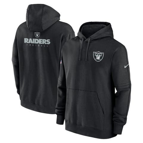 Nike Women's Sideline Club (NFL Las Vegas Raiders) Pullover Hoodie in Black, Size: Xs | 00MW00A8D-E7V