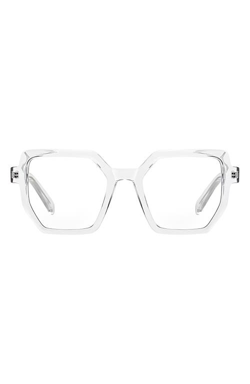 Shop Fifth & Ninth Monroe 48mm Square Blue Light Blocking Glasses In Clear/clear