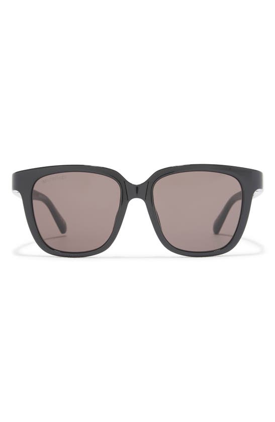 Balenciaga 524mm Square Sunglasses In Black Black Grey