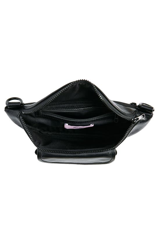 Shop Martine Rose Leather Belt Bag In Black