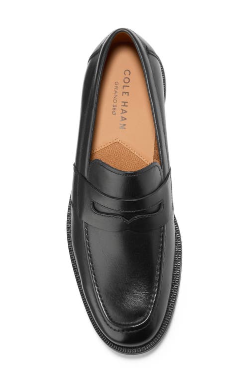 Cole Haan Hawthorne Leather Penny Loafer In Black