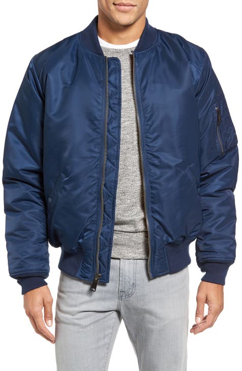 Men's Blue Bomber Jackets