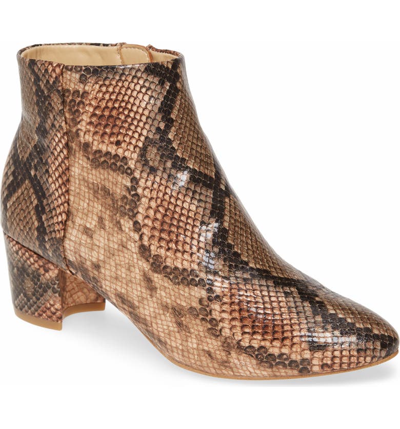 Katy Perry The Rich Snake Print Bootie (Women) | Nordstrom