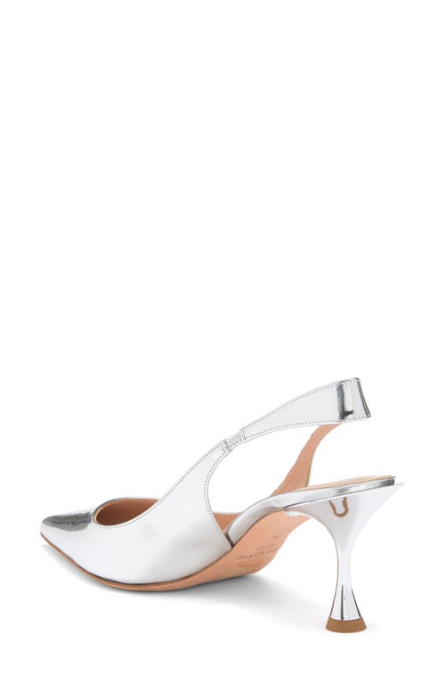Betzábe Lola Pointed Toe Slingback Pump In Silver Mirror