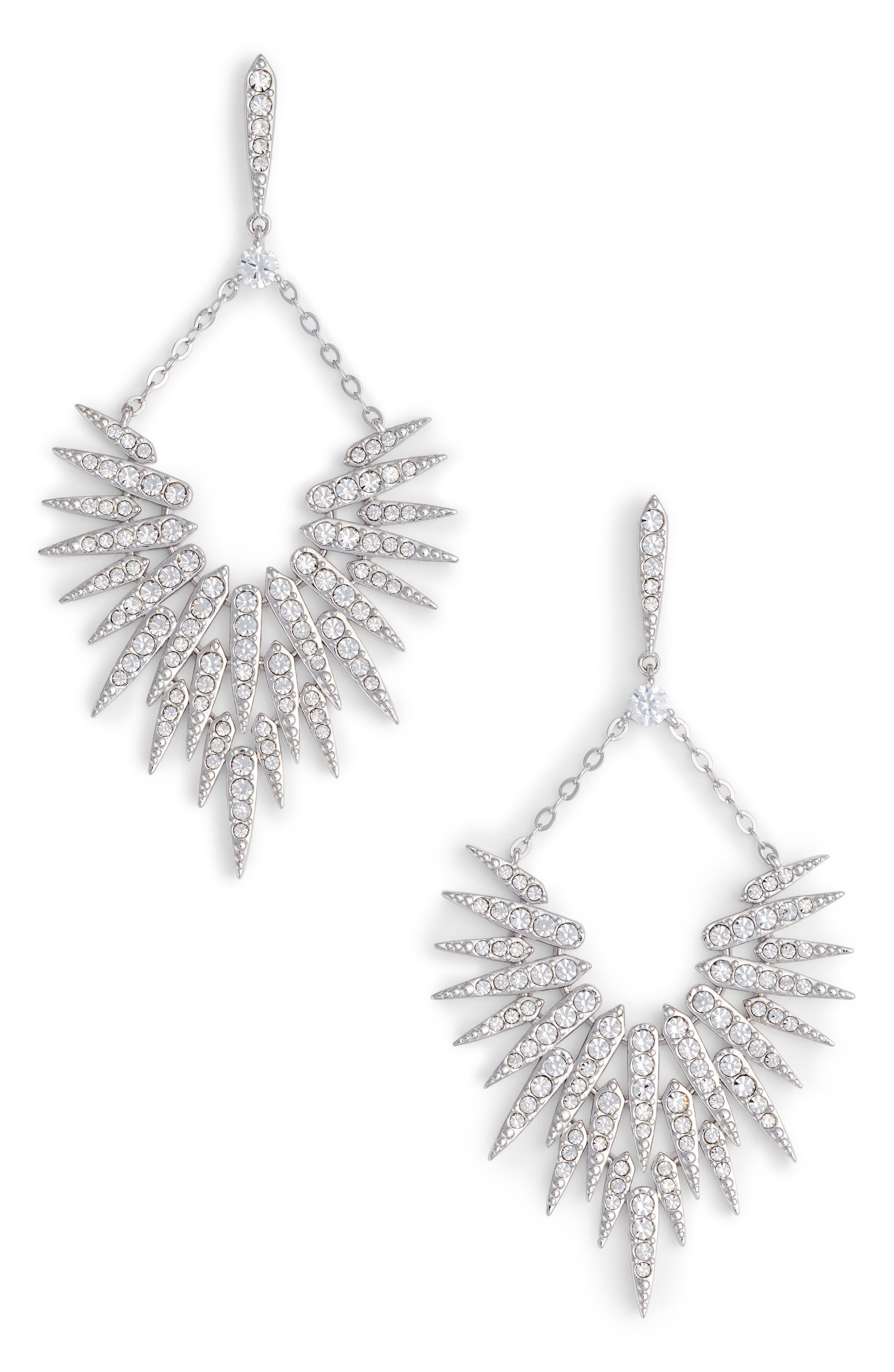 Nadri Cubic Zirconia Sunburst Drop Earrings Nordstrom