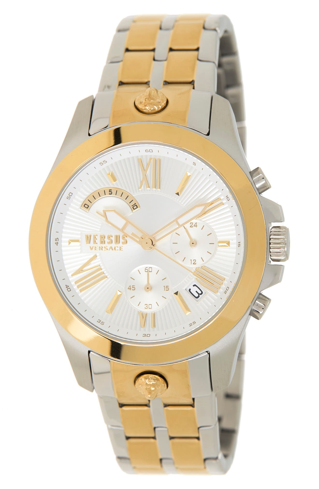 VERSUS Versace Versace Men's Chrono Lion TwoTone Bracelet Watch, 44mm
