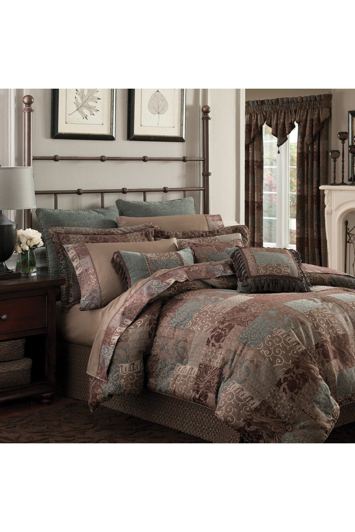 nordstrom shoes galleria on Croscill Galleria Blue Chenille European Sham Brown Nordstrom Rack