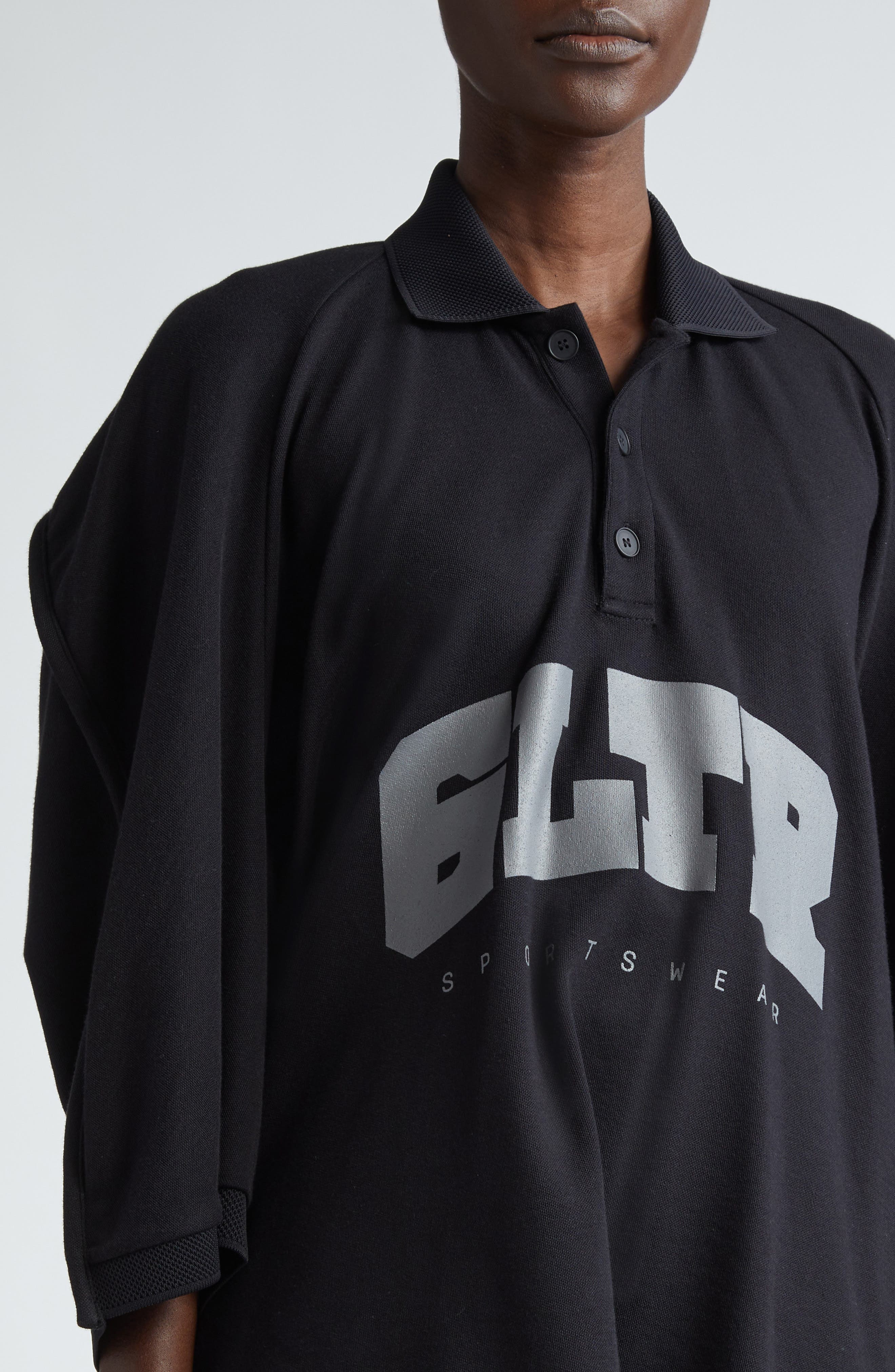 Jean Paul Gaultier x Shayne Oliver Oversize Jersey Graphic Polo in