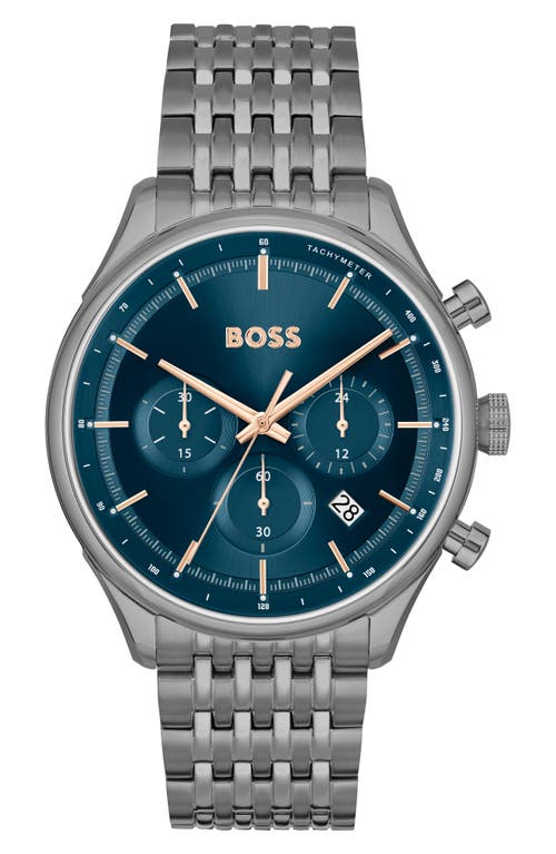 BOSS Gregor Bracelet Watch, 45mm in Blue 