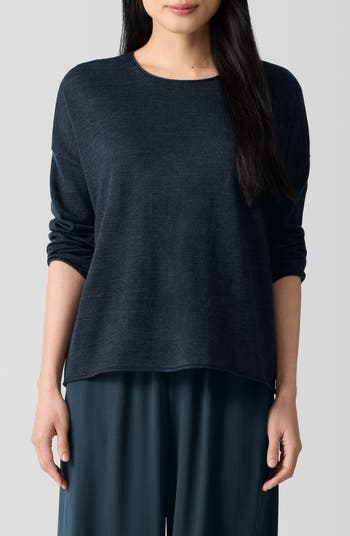 Eileen Fisher Crewneck Wool Sweater Nordstrom