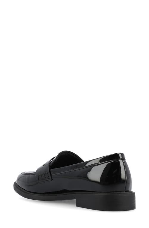 Shop Journee Collection Raichel Penny Loafer In Patent/black