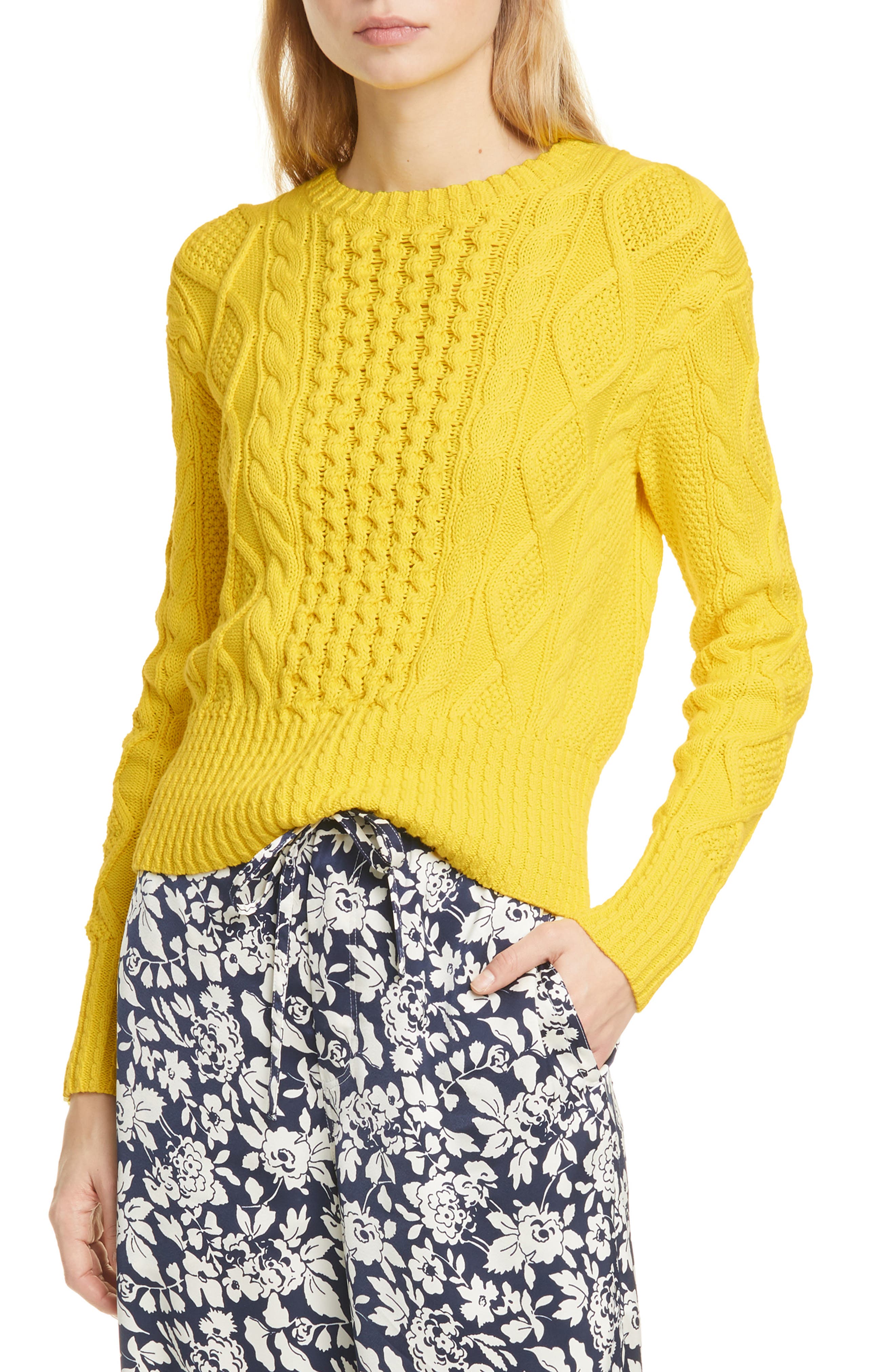cable cotton sweater
