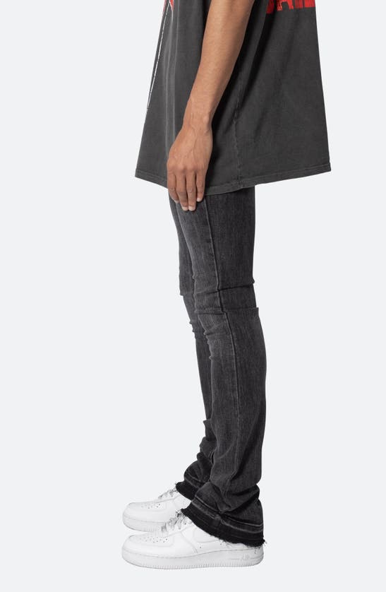 Shop Mnml X514 Stacked Skinny Fit Jeans In Washed Black