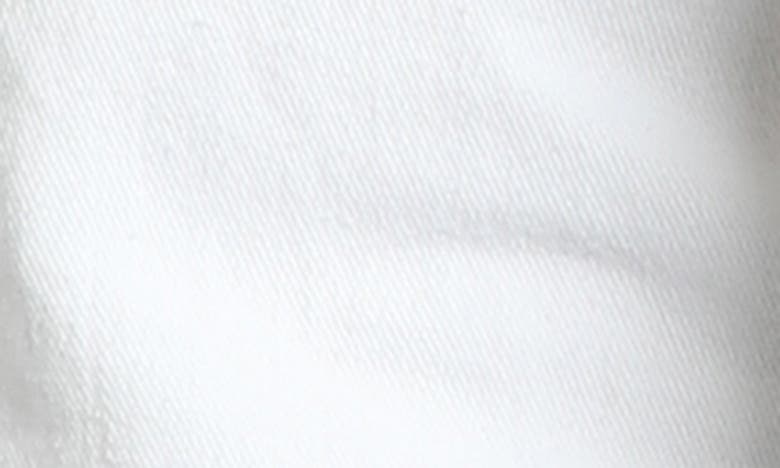 Apny Frayed Collarless Denim Jacket In White