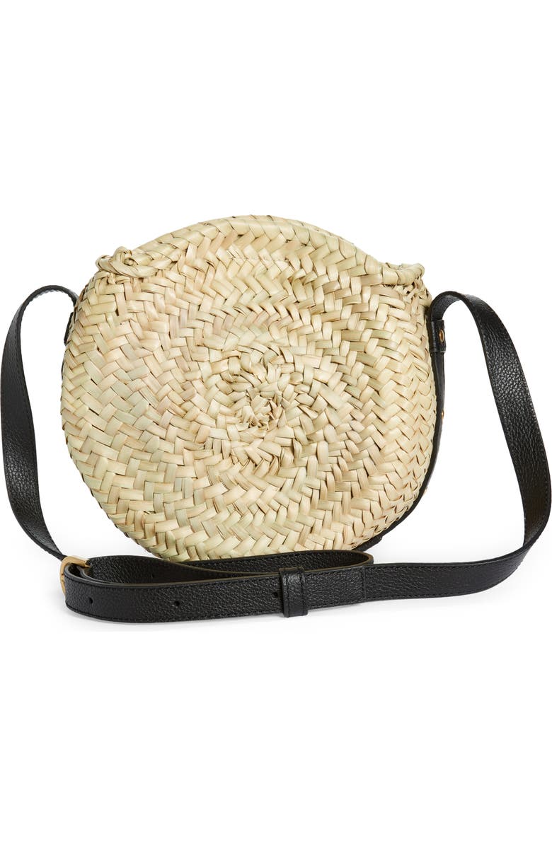 Chloé Marcie Woven Palm Round Crossbody Bag, Alternate, color, 