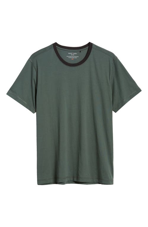 Shop Daniel Buchler Peruvian Pima Cotton Crewneck T-shirt In Deep Forest