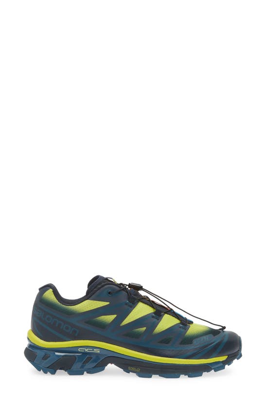 Salomon Xt-6 Skyline Trail Running Shoe In Carbon/sunny Lime/sulphur