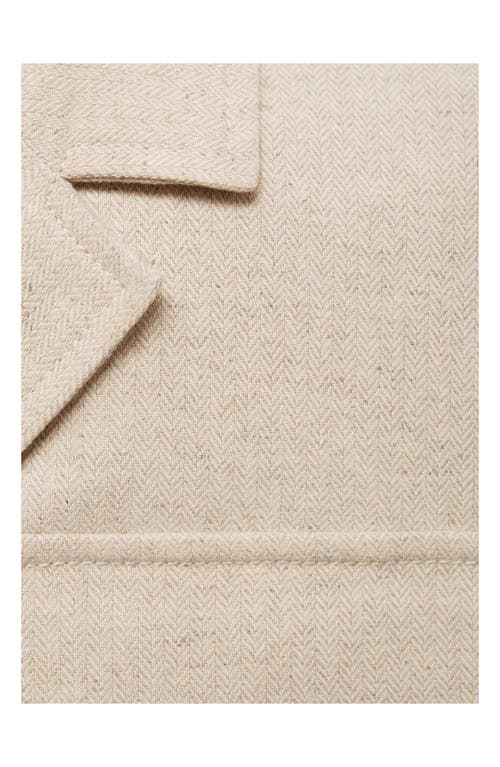 Shop Mango Patrizia Jacket In Light Beige