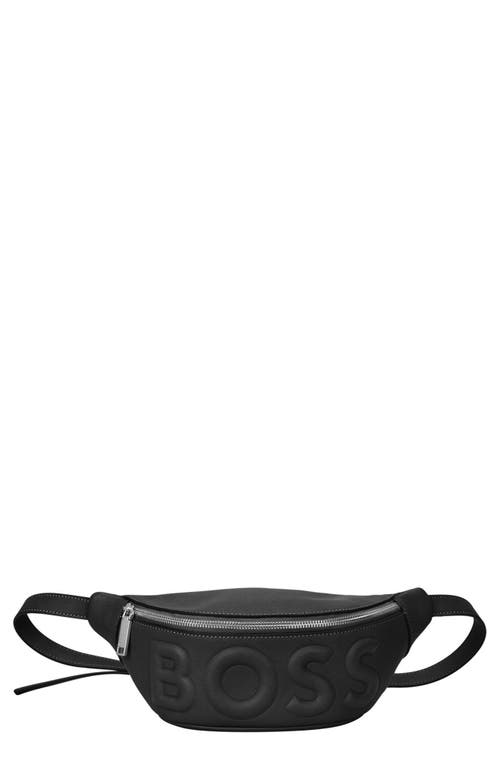 Olivia Faux Leather Belt Bag in Black