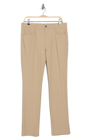 Callaway Golf ® Flat Front 5-pocket Golf Pants In Gold