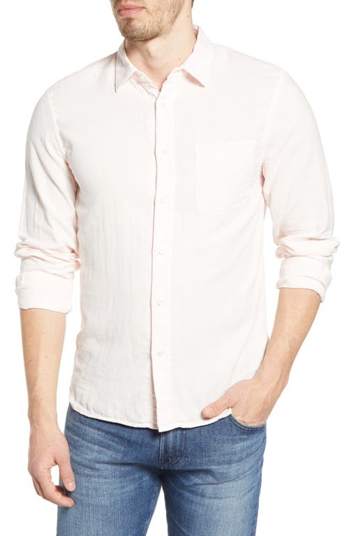 HIROSHI KATO The Ripper Organic Cotton Button-Up Shirt Fresh Pink at Nordstrom,