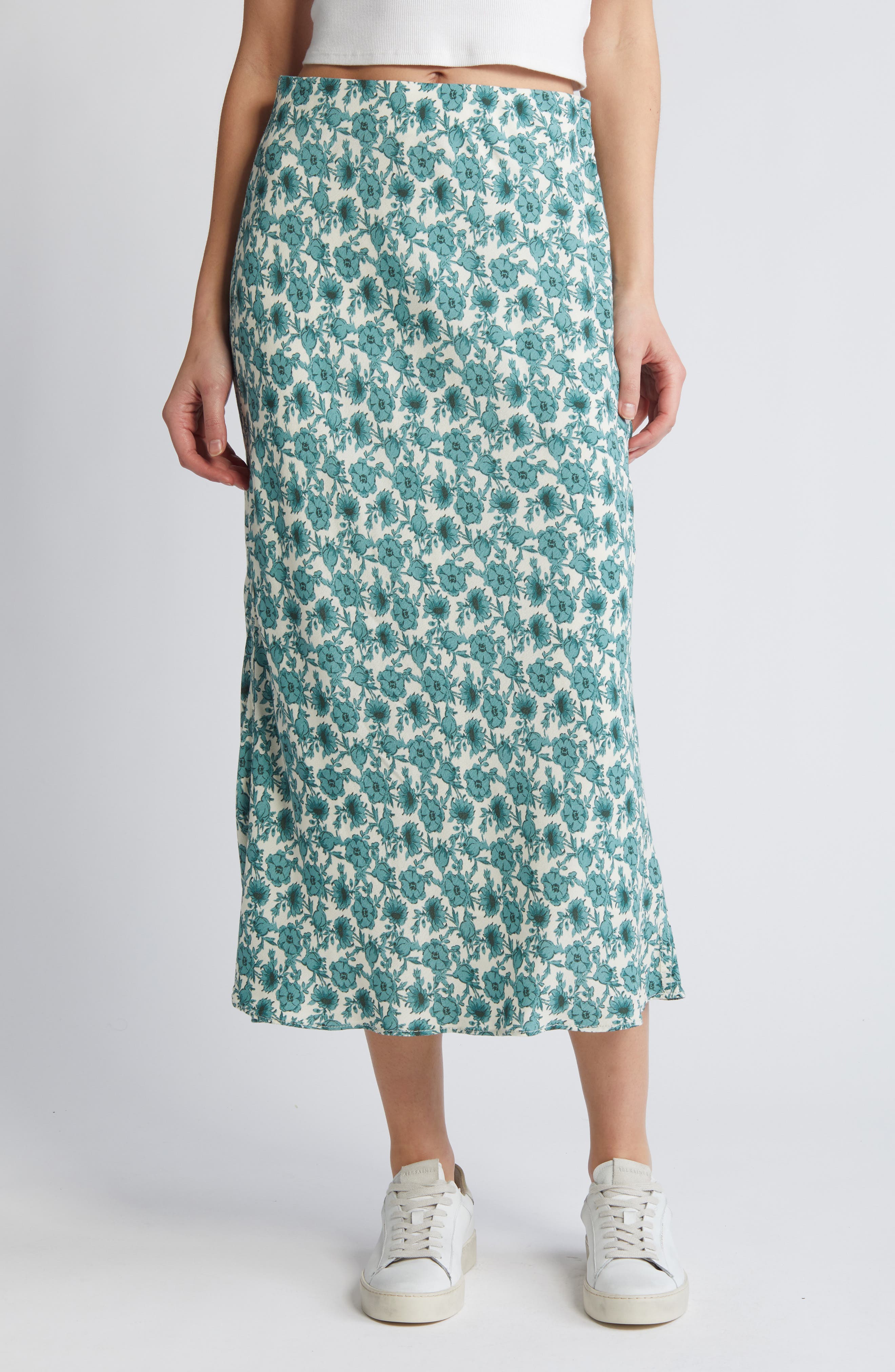 MAISON MARGIELA - Floral-detail Midi Skirt