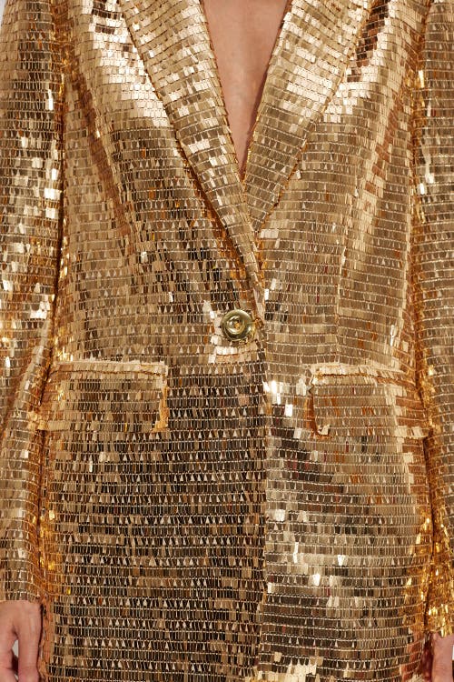 Shop Simonmiller Lennox Sequin Jacket In Star Gold