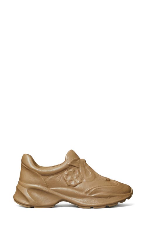 Tory Burch Good Luck X-ray Trainer In Light Chai