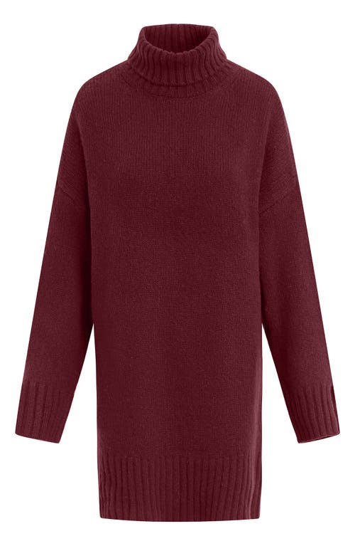 Favorite Daughter The St. James Wool & Cashmere Blend Turtleneck Sweater Dress In Vineyard