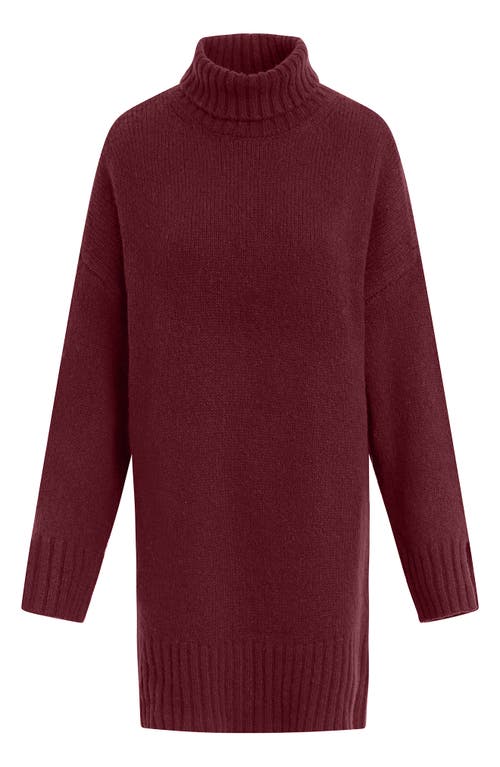 Shop Favorite Daughter The St. James Wool & Cashmere Blend Turtleneck Sweater Dress In Vineyard