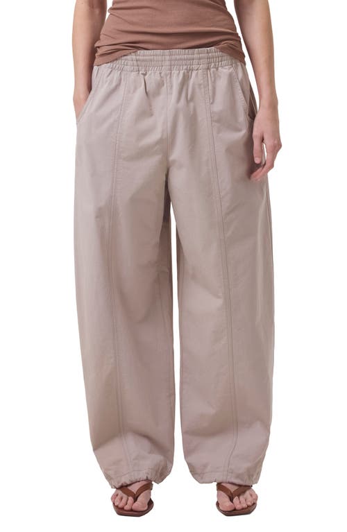 AGOLDE Dakota Cotton Track Pants in Truffle