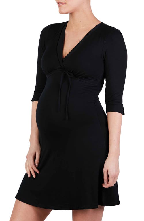 Cache Coeur Milk Maternity/Nursing Nightgown in Black