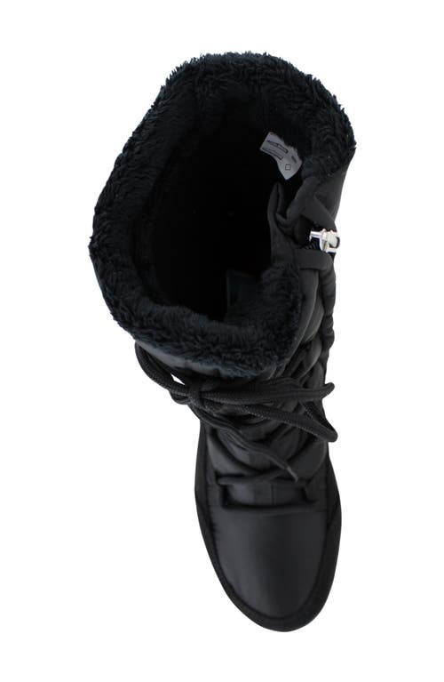Naot Eldora Fleece Lined Water Resistant Boot In Black