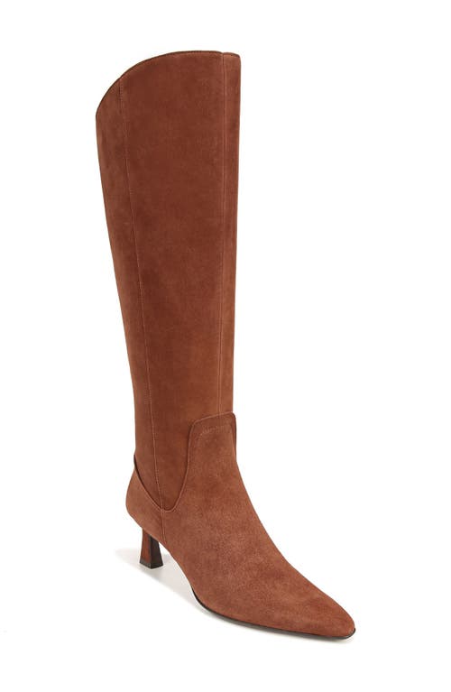 Deesha Knee High Boot in Cocoa Brown Suede